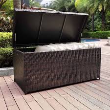 Deck Storage Box Outdoors Patio Container Garden Trunk Home Porch Bin Furniture Outdoor Storage Bin Wicker Storage Bins Patio Storage