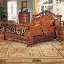Beautiful Sleigh Bedroom Set Cherry Bedroom Furniture Bedroom Set Sleigh Bedroom Set