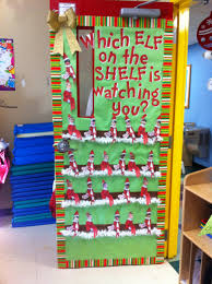 Which Elf On The Shelf Is Watching You Door Decorating Contest For Christma Christmas Door Decorating Contest Holiday Door Decorations Door Decorating Contest