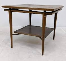 Complete your living room with unique and modern side and accent tables. Lot Art John Widdicomb 2 Tier Side End Table Suspended Frame D