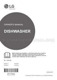 Lg dishwasher 14 place setting model no dfb424fw received on 06.09.2019. Lg Dfb424fp Dishwasher Owner S Manual
