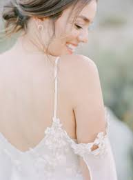 ‘Rose’ wedding dress is a romantic A line silhouette, floral lace bodice  and cathedral length train — Daci Gowns