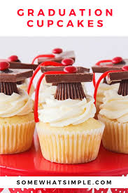 Graduation Cupcakes Super Easy Recipe Somewhat Simple