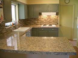 U Shaped Kitchen Designs For Small Kitchens Granite Tile Countertops Tile Countertops Kitchen Backsplash Pictures