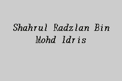 Check spelling or type a new query. Shahrul Radzlan Bin Mohd Idris Peguam In Jalan Tun Razak
