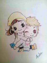 Anime couples drawing at getdrawings free download. Orasnap Cute Anime Couple Drawings Easy