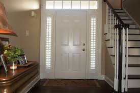 Sidelight and french door shutters. Plantation Shutters Traditional Entry Boston By Shades In Place Houzz