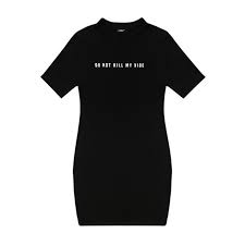 Váy body dáng ôm Don't Kill My Vibe màu đen | Dress Odette