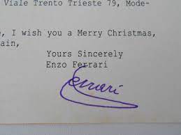 We did not find results for: Enzo Ferrari Signed Greeting Card Postcard Classic Ferrari Parts