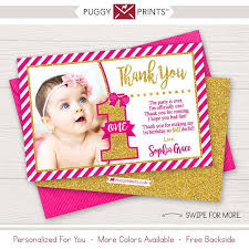Miss One Derful Birthday Thank You Card Miss Onederful First Etsy Birthday Thank You Birthday Thank You Cards Thank You Cards