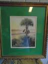 Michael Story, signed print ,"Palmetto Sunrise",Excellent Framing ...
