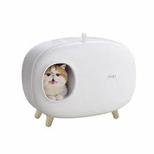 Cat Litter Box Semi Closed Design Cat Sandbox Luxury Big Smart Cat Toilet Bedpans Training Indoor Litter Box Cat Litter Box Cat Toilet