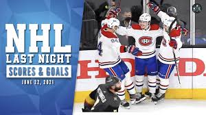Discover the national hockey league's latest scores and schedule information. Nhl Last Night All 5 Goals And Nhl Scores On June 22 2021 Win Big Sports