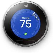 Google T3007es Nest Learning Thermostat 3rd Gen Smart Thermostat Stainless Steel Works With Alexa Smart Thermostats Nest Learning Thermostat Nest Learning
