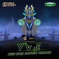 Upcoming Yve New Elite Skin Survey Winner Mobile Legends Legend Fan Art Mlbb Heroes
