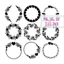9 Hearts Round Frames Love Border Valentine Svg Round Etsy Download premium png of floral wedding invitation mockup transparent png by nam about png, communication, flower, flower png and frame 581013. 9 hearts round frames love border valentine svg round edging clipart elegant circle frame wedding round frame clip art svg png dxf