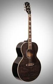 Gibson Black Acoustic Electric Guitar Gibson Le J 185 Jumbo