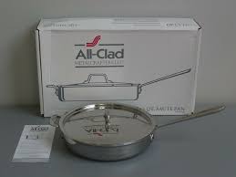 All Clad 3 Qt Saute Pan With Lid Stainless Steel Brushed Stainless Steel Stainless All Clad