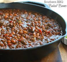 Baked beans and ground beef. Southern Barbecue Baked Beans Melissassouthernstylekitchen Com