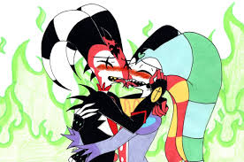 BlitzFizz making out in the fire by SkeleSlay -- Fur Affinity [dot] net