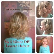 My Easy Diy 5 Minute Layered Haircut Practical Stewardship Girls Haircuts With Layers Diy Haircut Little Girl Haircuts