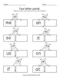 Free printable two letter words flash cards. Two Letter Words Reading Writing And Matching Worksheets For Preschool And Kindergarten Kids