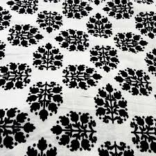 Black And White Floral Cotton Fabric Indian Fabric Cotton Fabric Khadi Fabric Block By Desifabrics 12 00 Block Printing Fabric Indian Block Print Fabric Indian Fabric