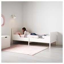 Sundvik Ext Bed Frame With Slatted Bed Base White Ikea Bed Base Bed Frame Bed