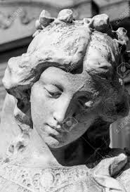 Angel Sad Face. Stone Statue, Recoleta Cemetery. Stock Photo, Picture and  Royalty Free Image. Image 52822854.