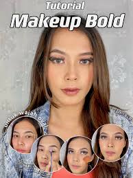 Makeup bold untuk wajah oval 👀