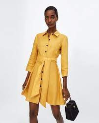 4 en lino verde lima. Fanatico Perecer Laton Vestidos Camiseros Zara Otono 2018 Director Prefacio Equipar