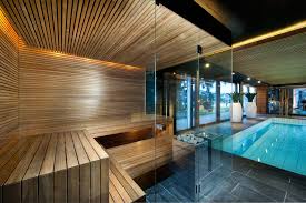 Stunning Kung Sauna From Switzerland Pool Side Wellness Sauna Home Spa Room Sauna Design Indoor Spa