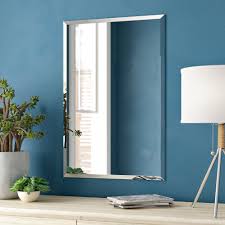 Rectangular mirror made with resin and matte lacquered wood. Rectangular Bathroom Vanity Mirrors Wayfair
