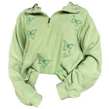 Butterfly Zip Up Sweatshirt In 2020 Sweatshirts Zip Ups Grunge Outfits