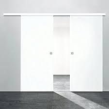 2 Flugelige Holz Schiebetur Raumteiler 1760x2035mm Holz Weiss Innentur Komplettset Mit Laufschiene 2x Tur Doors Interior Tall Cabinet Storage Sliding Doors