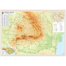 De nastere sau cu ocazia altor evenimente importante il reprezinta o harta inramata. Harta Perete Cu 2 Fete Romania Fizico Rutiera Si Administrativa Plastifiata 140x100 Cm Emag Ro