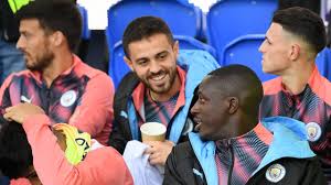 Manchester city's bernardo silva tweeted a photo on sunday which featured teammate benjamin mendy alongside the conguitos mascot saying guess who? Man City Latest News Bernardo Silva Benjamin Mendy Twitter Tweet Banned Fined