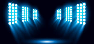 Stage 3d Blue Bright Stadium Arena Lighting Spotlight Vector Illustration Vector Background Backdrops Backgrounds Blue Lighting