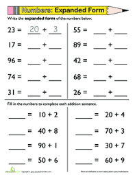 Expanded Form In Numbers 15 Common Myths About Expanded Form In Numbers First Grade Math Worksheets Kids Math Worksheets Expanded Form Math