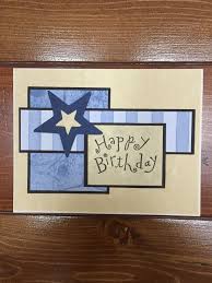 Homemade Birthday Cards For Guys Star Birthday Card Masculine Birthday Cards Bday Cards Star Cards