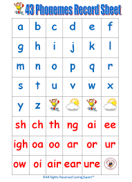 phonemes chart printable phonemes chart and learning video