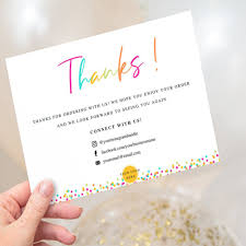15% off with code zazpartyplan. Personalize Thank You Card Template Business Thank You Cards Thank You Packaging Insert Printable Thank You Cards Cards Invitations Aliexpress