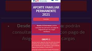 A partir del año 2014 la entrega del bono marzo se hace de forma permanente como establece la ley 20.743, derivando su nombre a aporte familiar permanente reajustable el 1 de marzo de cada año. Ex Bono Marzo Youtube