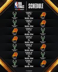 Jul 04, 2021 · here is the 2021 nba finals schedule (all times are eastern): 2020 21 Nba Finals Schedule Revealed Bleachers News
