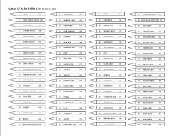 Colored Pencil Blank Color Chart Printable