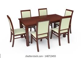 It will seat up to 6 people. Dining Table Six Chairs On White Stock Illustration 148713455