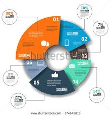 Modern Paper Infographics In A Pie Chart For Web Banners