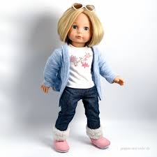 Freebook Fur Eine Genahte Strickjacke Von Fleecefun Puppenkleidung Puppen Kleidung Nahen Schnittmuster