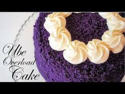 Ube Overload Cake Ala Red Ribbon Youtube Red Ribbon Cake Recipe Ube Chiffon Cake Recipe Ube Cupcake Recipe
