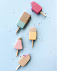 Handmade Wooden Ice Cream Bars Kids Wooden Toys Icecream Bar Ice Cream Party